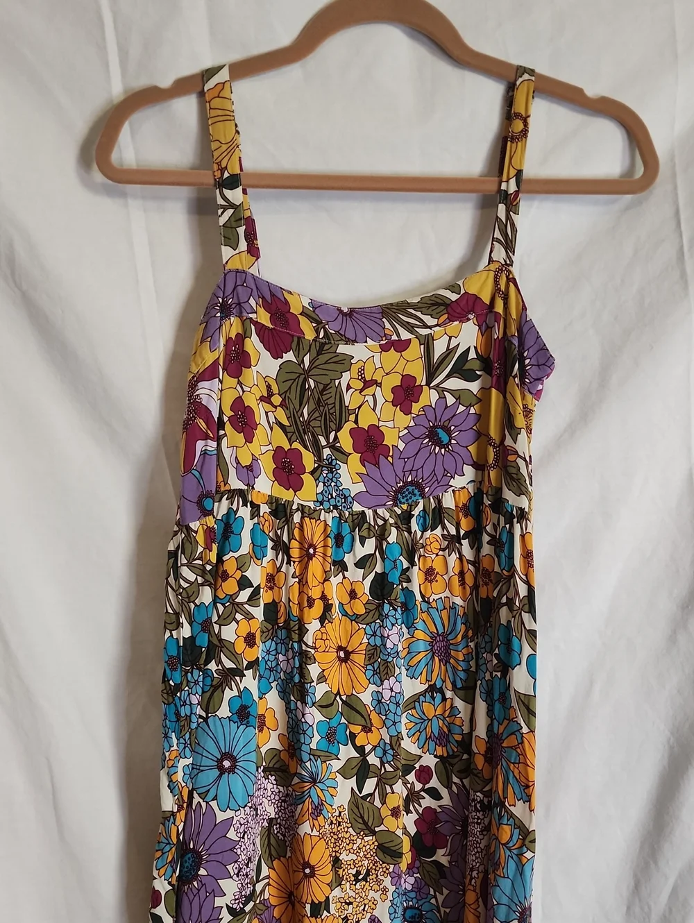 Natural Life Size Small Floral Boho Maxi Dress - Picture 1 of 6
